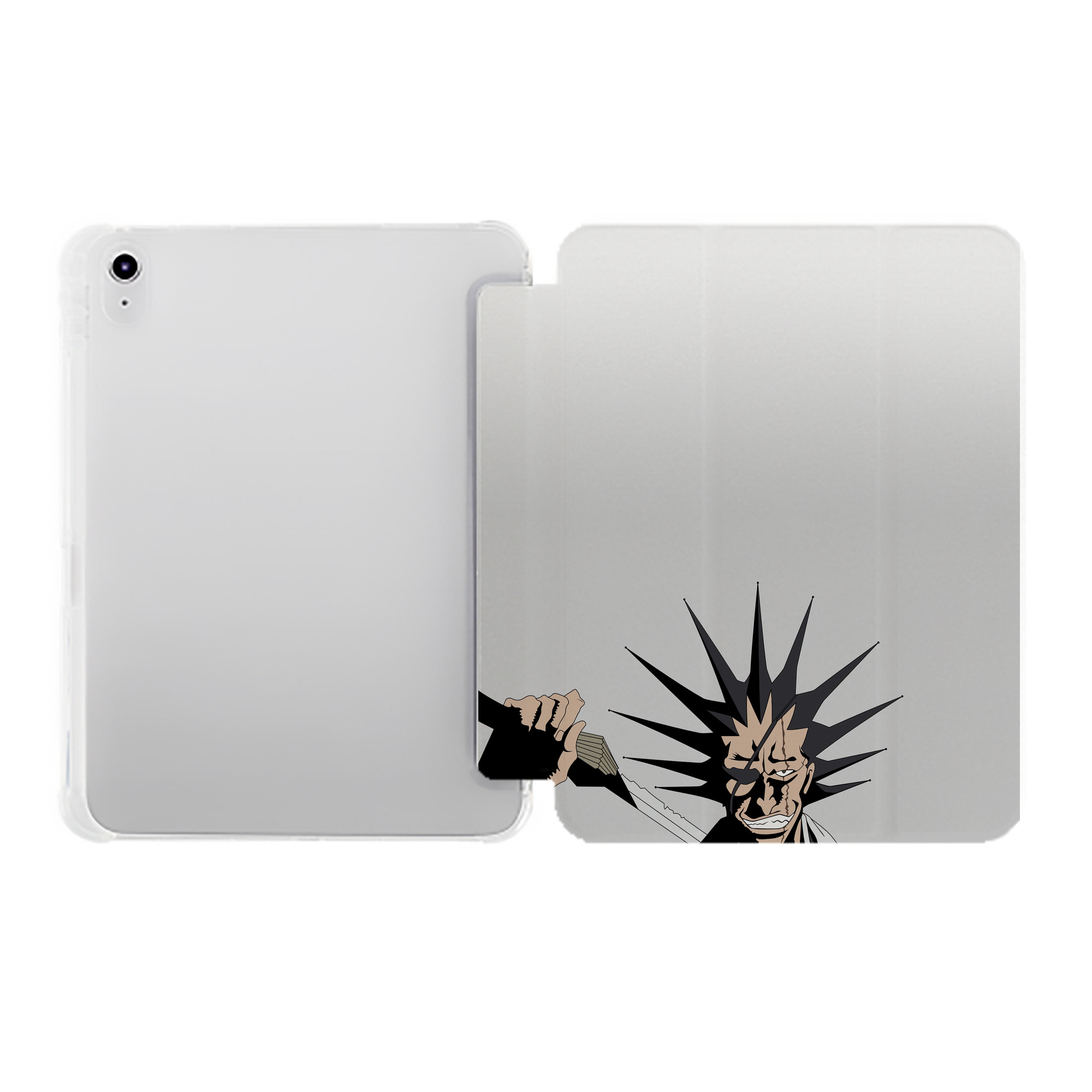 （画像用） ブリーチ BLEACH IPad ケース ペン収納付き 三つ折りスタンド PUレザー×シリコン 対応機種9.5/10.5/10.9インチ